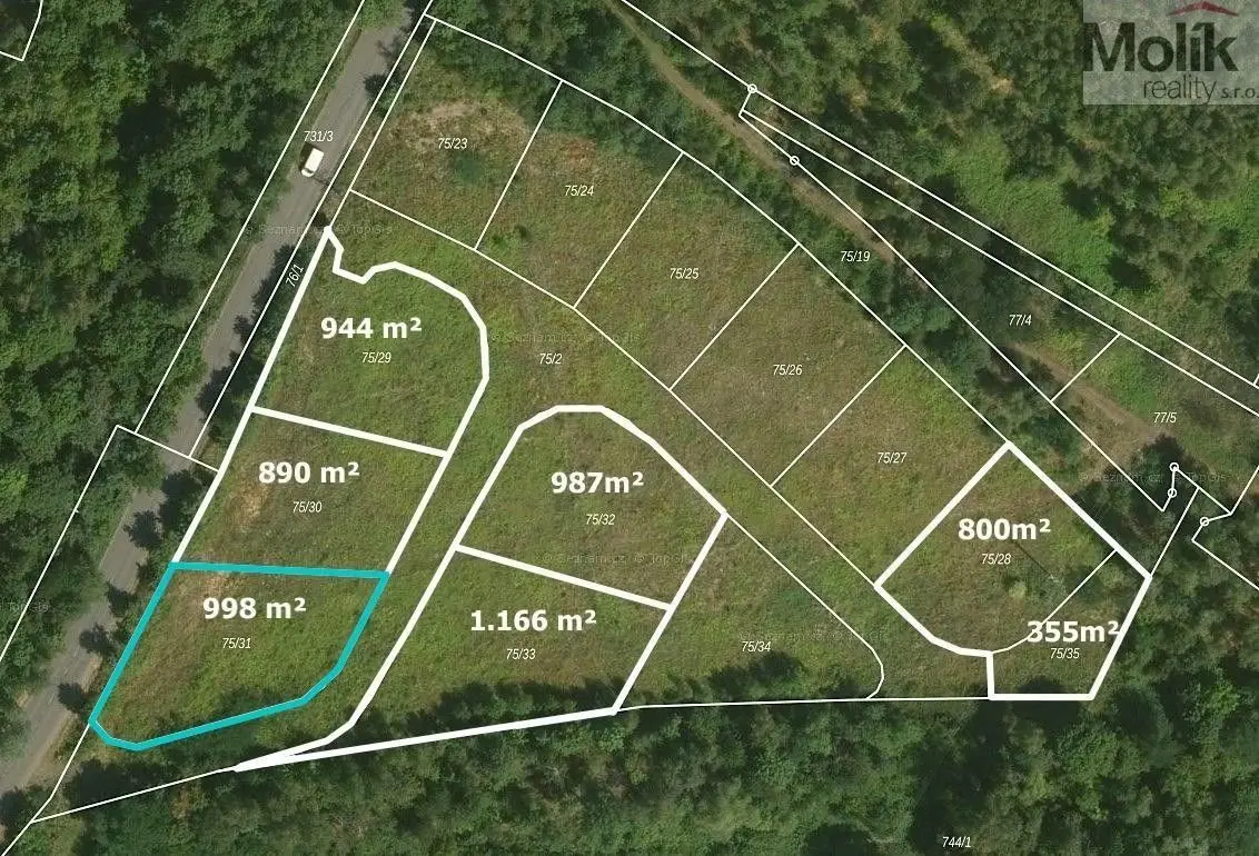 Prodej pozemku 998 m², Luční · Mariánské Radčice