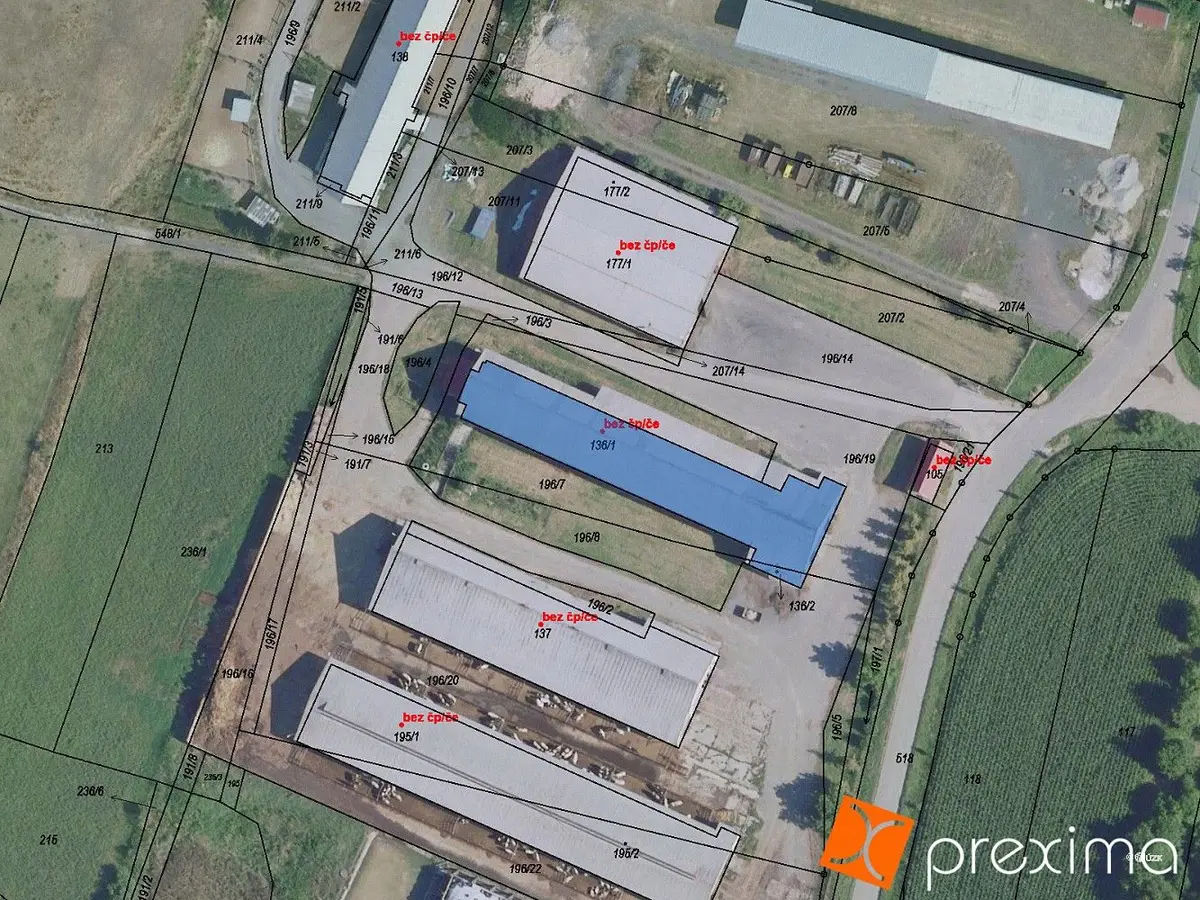 Prodej komerčního prostoru 770 m², Jizbice u Nymburka · Jizbice