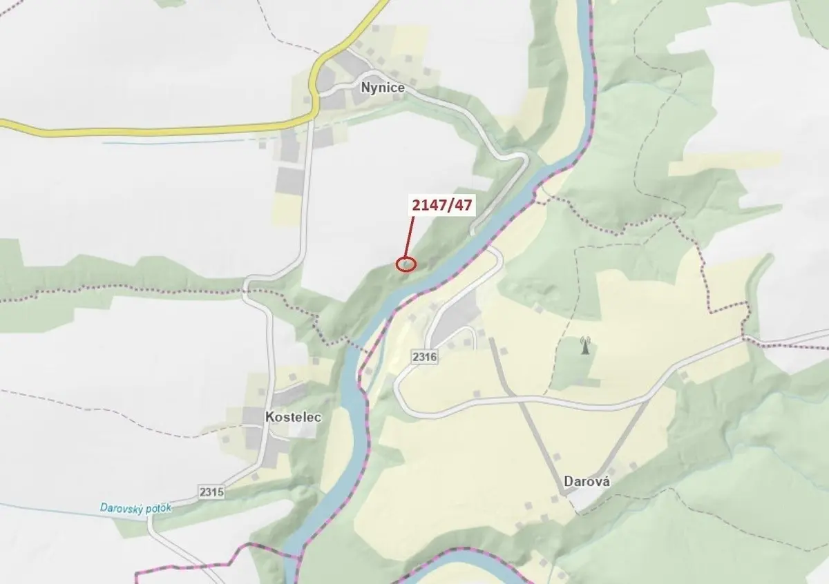Prodej pozemku 72 m², Nynice · Hromnice