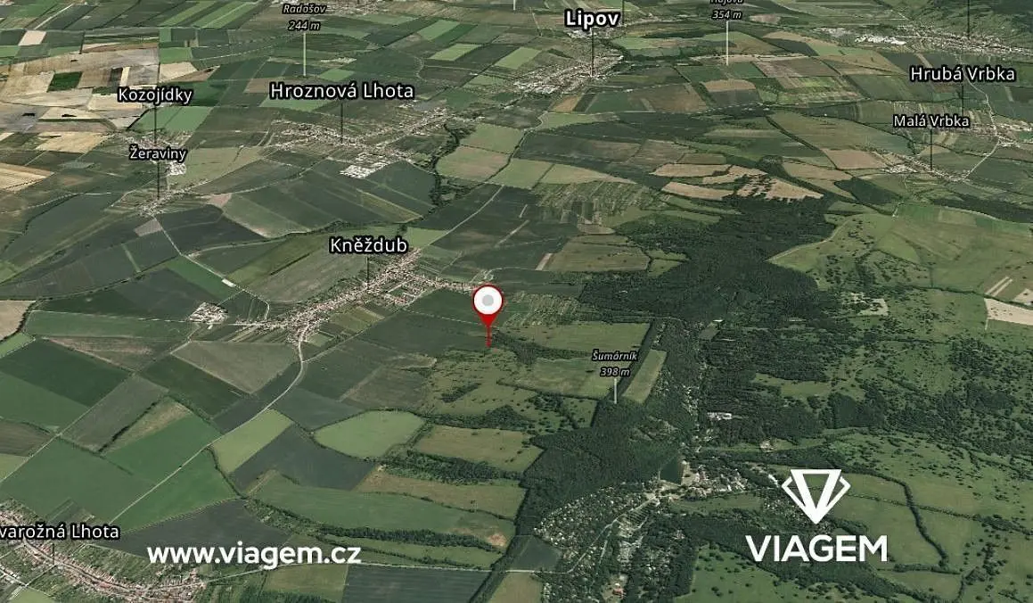 Prodej pozemku 6049 m², Kněždub