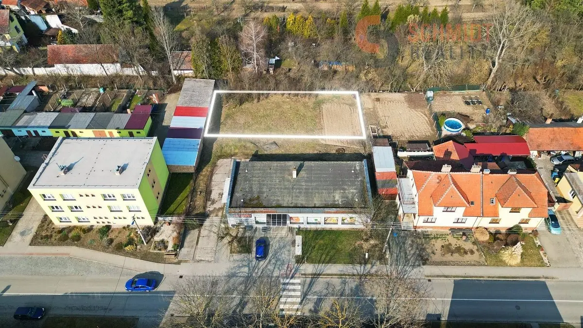 Pronájem pozemku 585 m², Nádražní · Klobouky u Brna