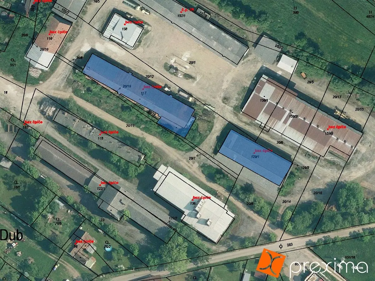 Prodej komerčního prostoru 1500 m², Dub u Prachatic · Dub