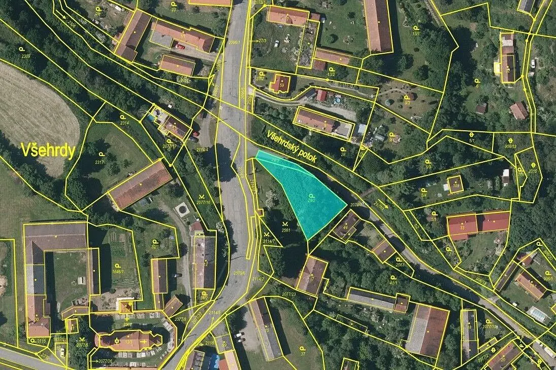 Prodej pozemku 756 m², Všehrdy u Kralovic · Všehrdy