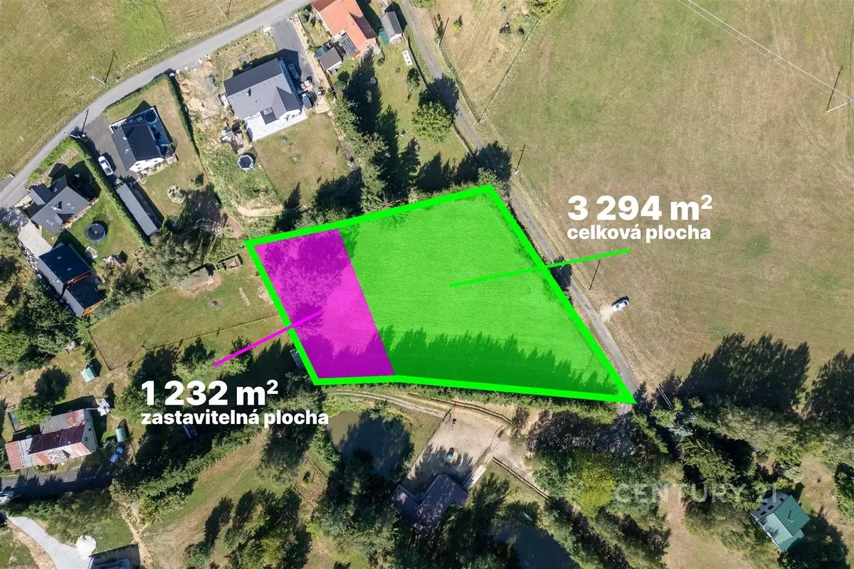 Prodej pozemku 1 m², Donín u Hrádku nad Nisou · Hrádek nad Nisou