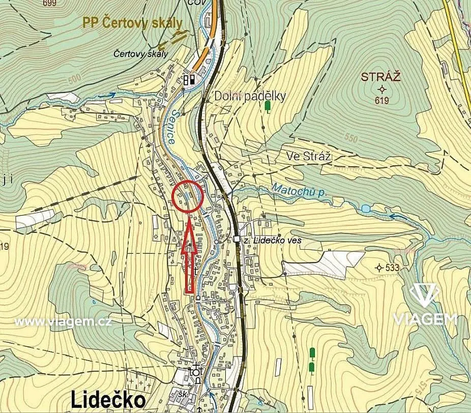 Prodej pozemku 214 m², Lidečko