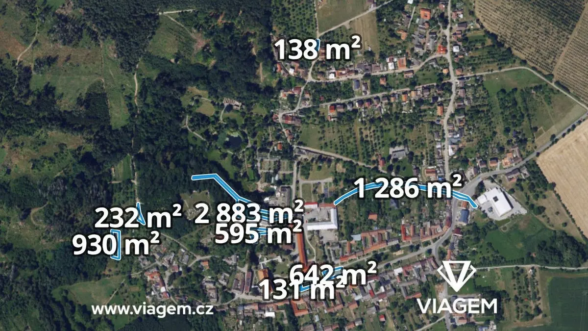 Prodej pozemku 284 m², Borotín u Boskovic · Borotín