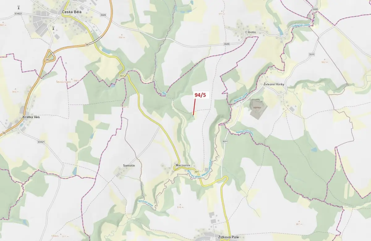Prodej pozemku 119 m², Macourov · Žižkovo Pole