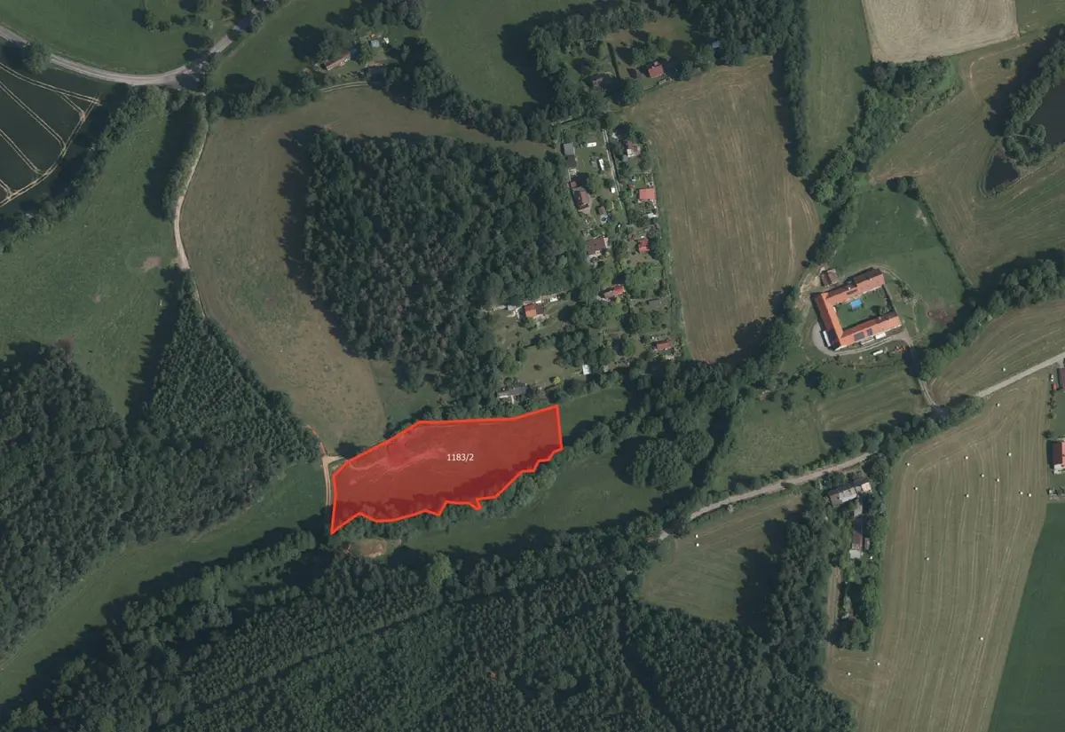 Prodej pozemku 6366 m², Budějovická · Křemže