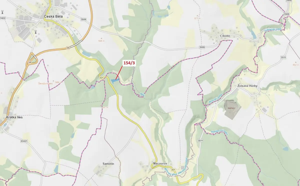 Prodej pozemku 5060 m², Macourov · Žižkovo Pole