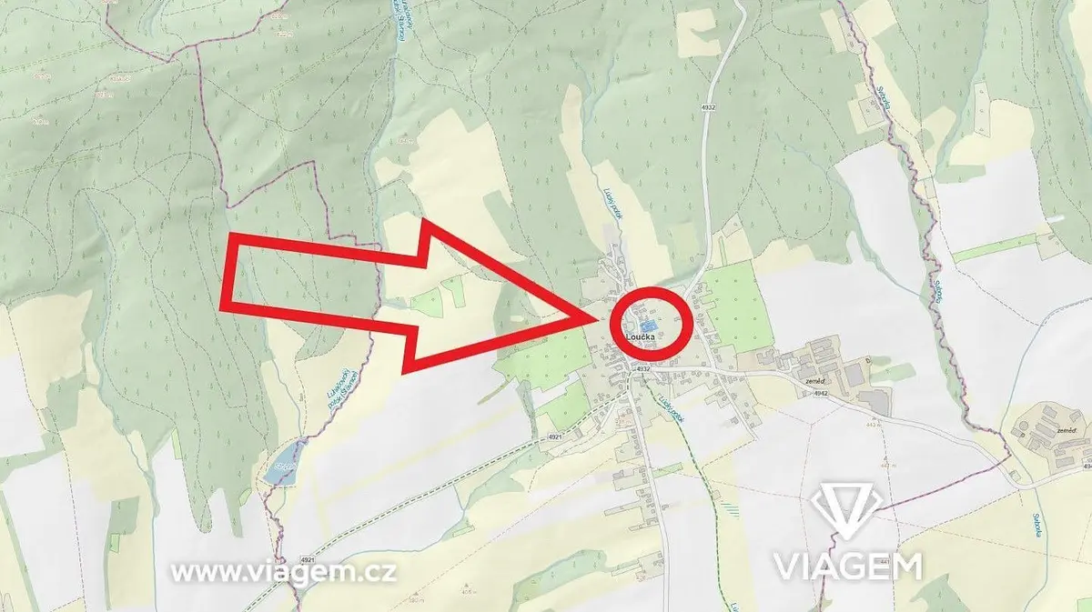 Prodej pozemku 298 m², Loučka I · Loučka