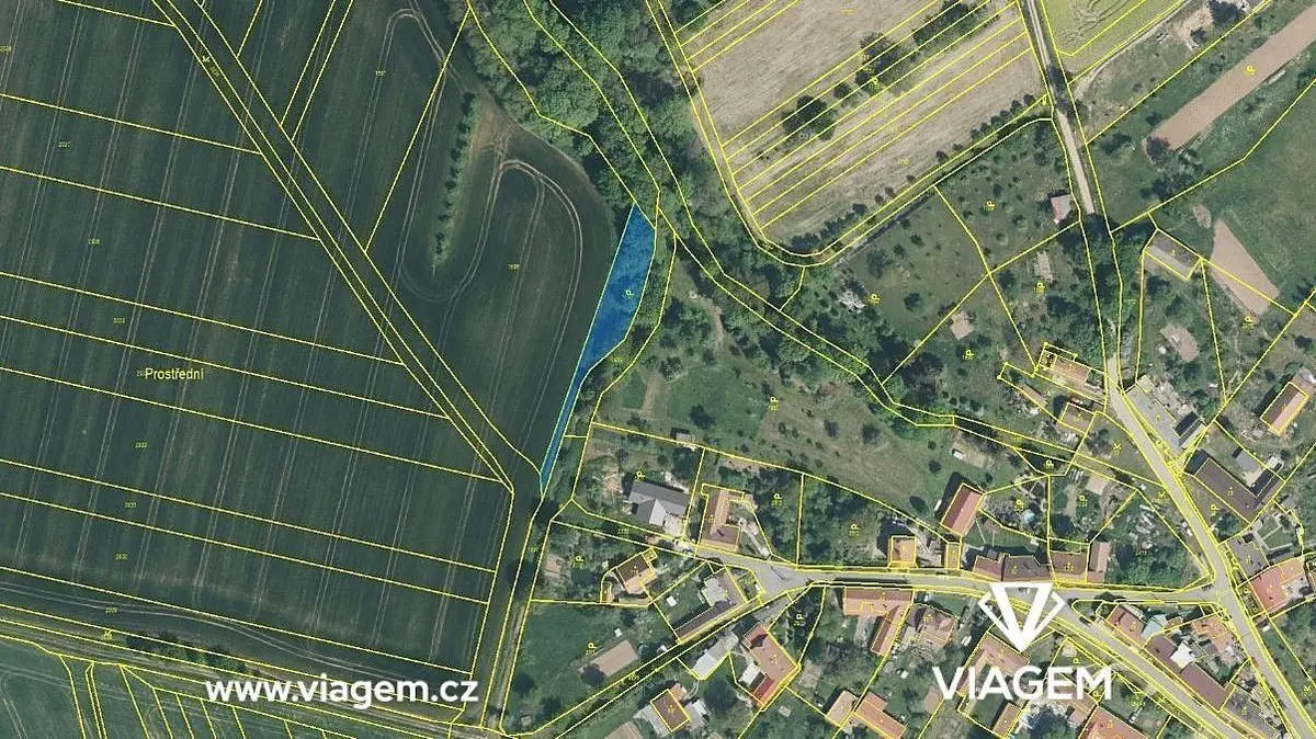 Prodej pozemku 977 m², Vrbka