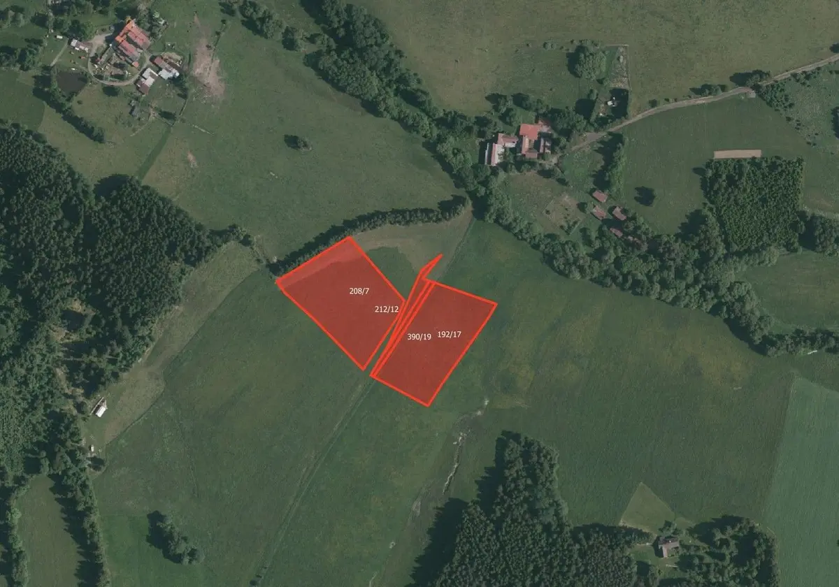 Prodej pozemku 8824 m², Jaroškov · Stachy