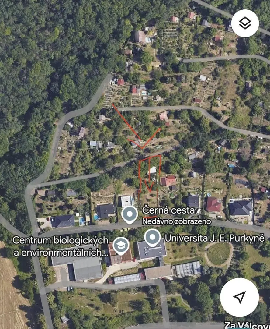 Prodej pozemku 50 m², Klíše · Ústí nad Labem