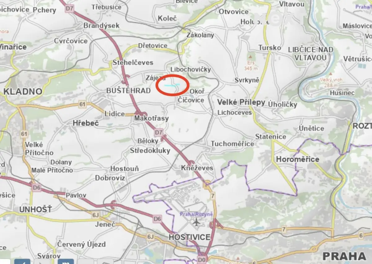 Prodej pozemku 15704 m², Libochovičky