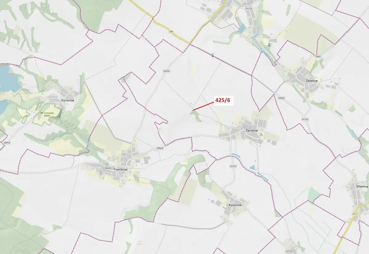 Prodej pozemku 191 m², Žerotice