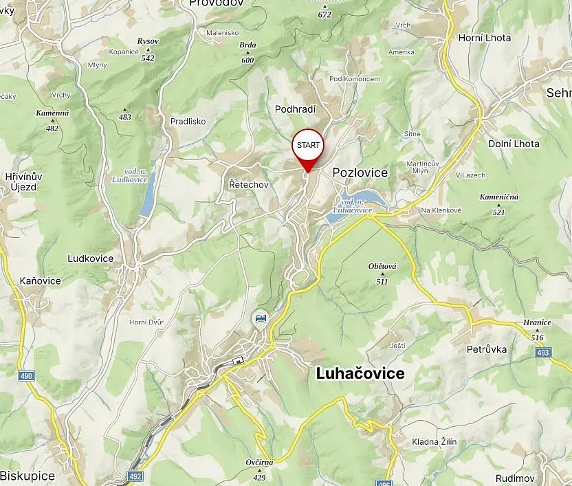 Prodej pozemku 5837 m², Pozlovice