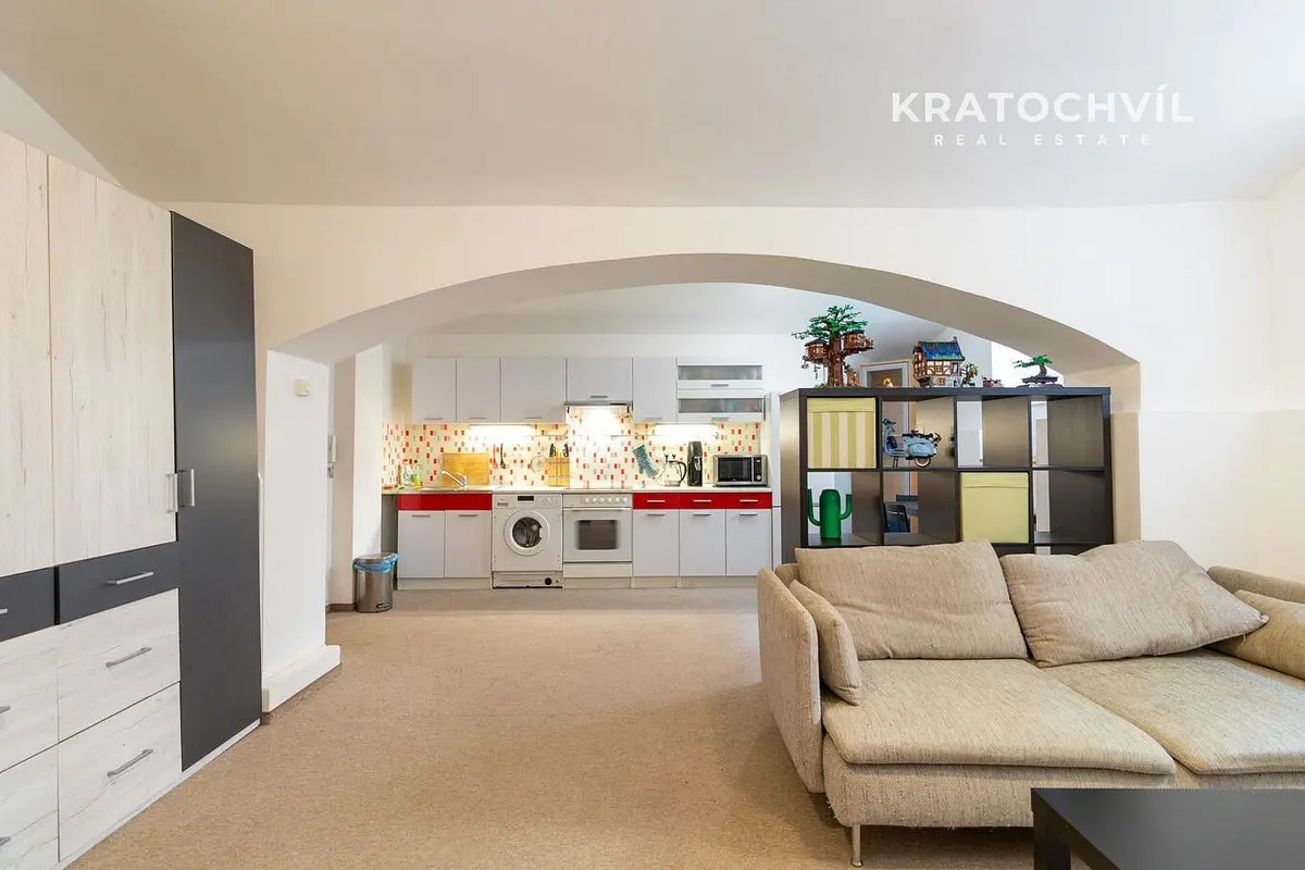 Prodej bytu 1+kk 50 m², Březinova · Karlín