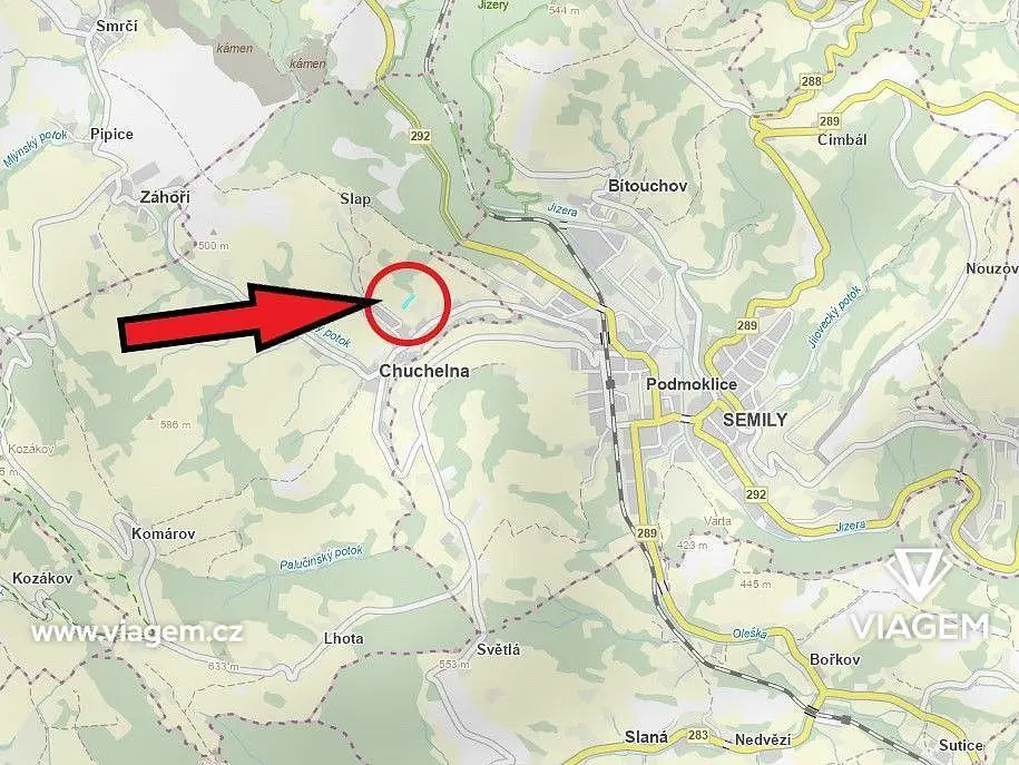 Prodej pozemku 246 m², Chuchelna