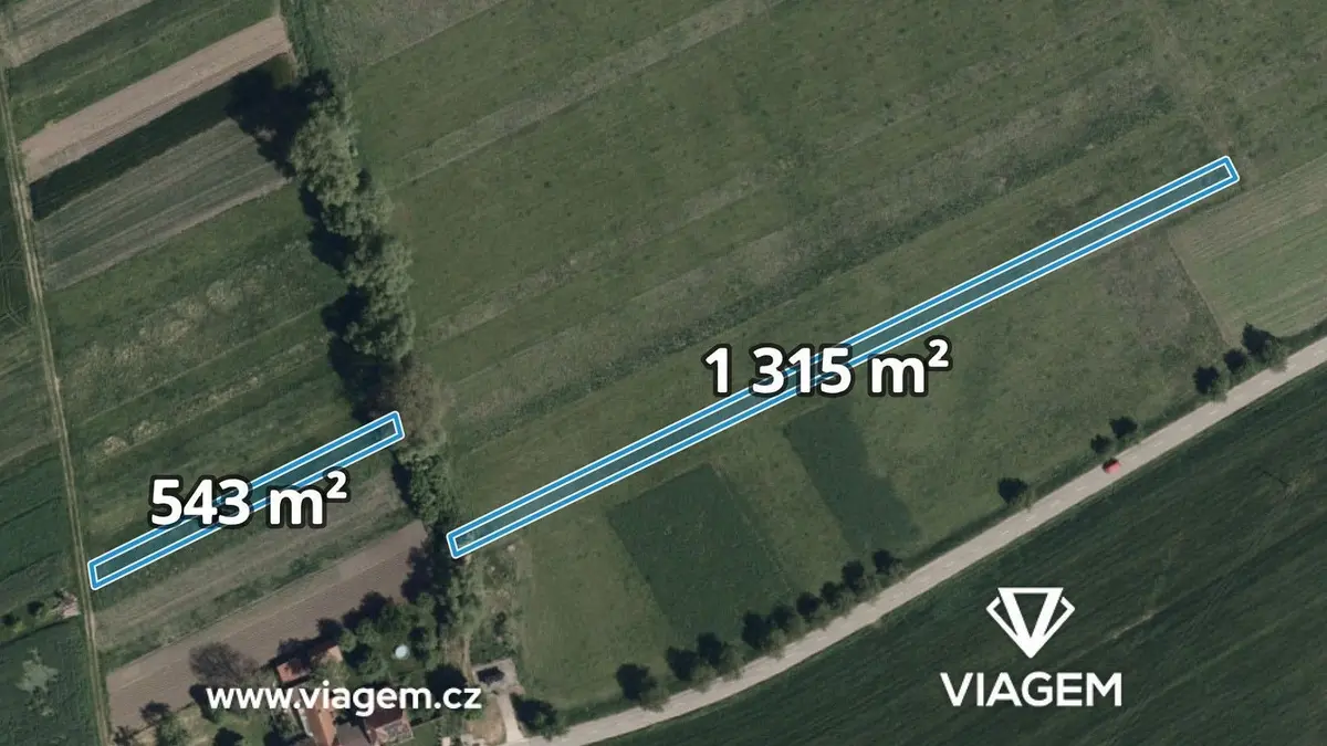 Prodej pozemku 929 m², Hrubá Vrbka
