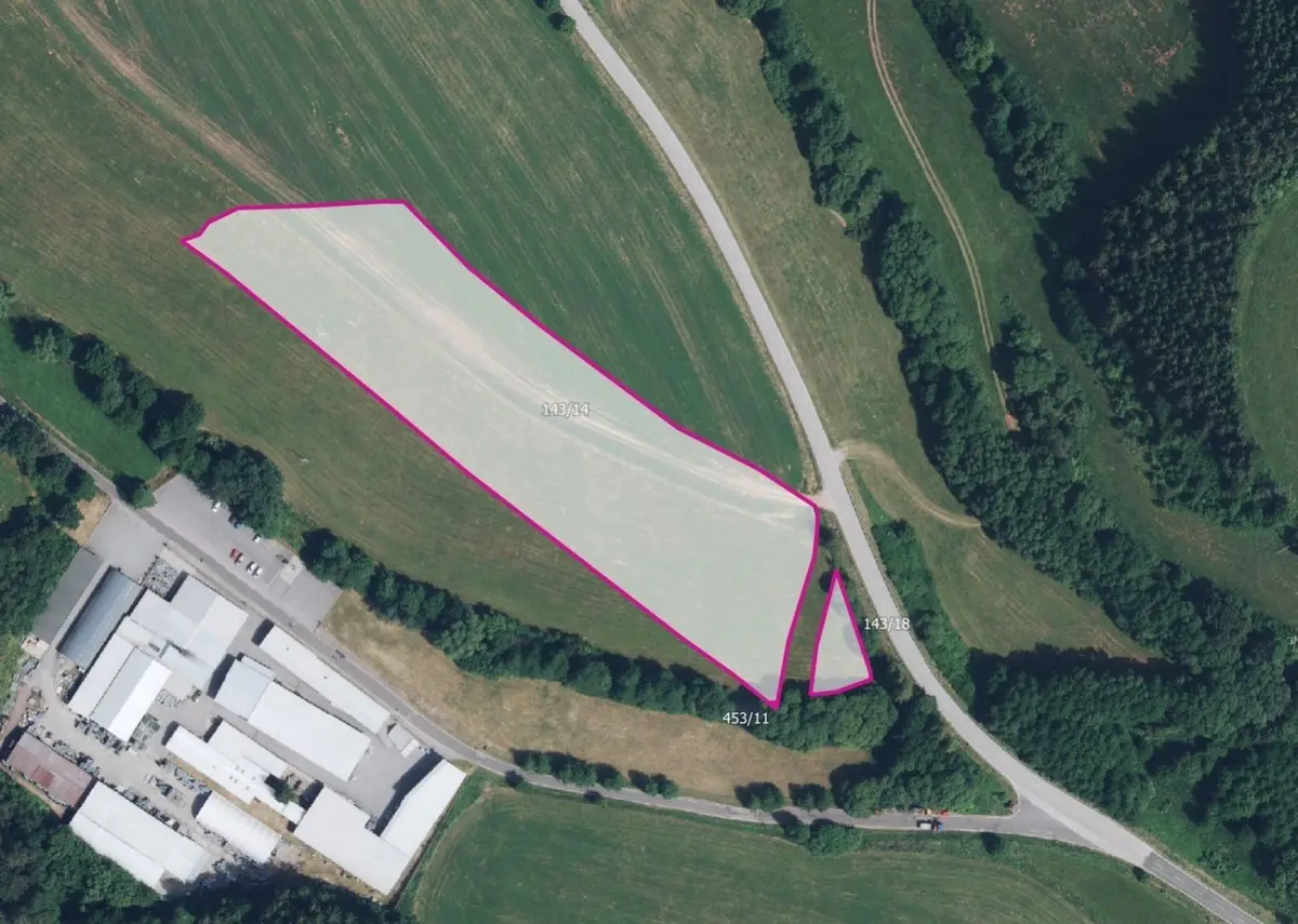 Prodej pozemku 15334 m², Radkyně · Nová Paka