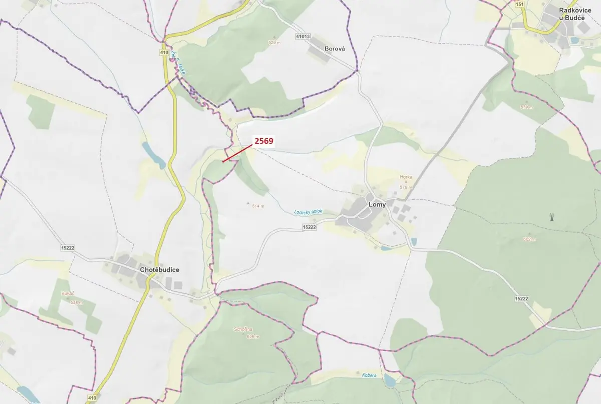 Prodej pozemku 155 m², Chotěbudice