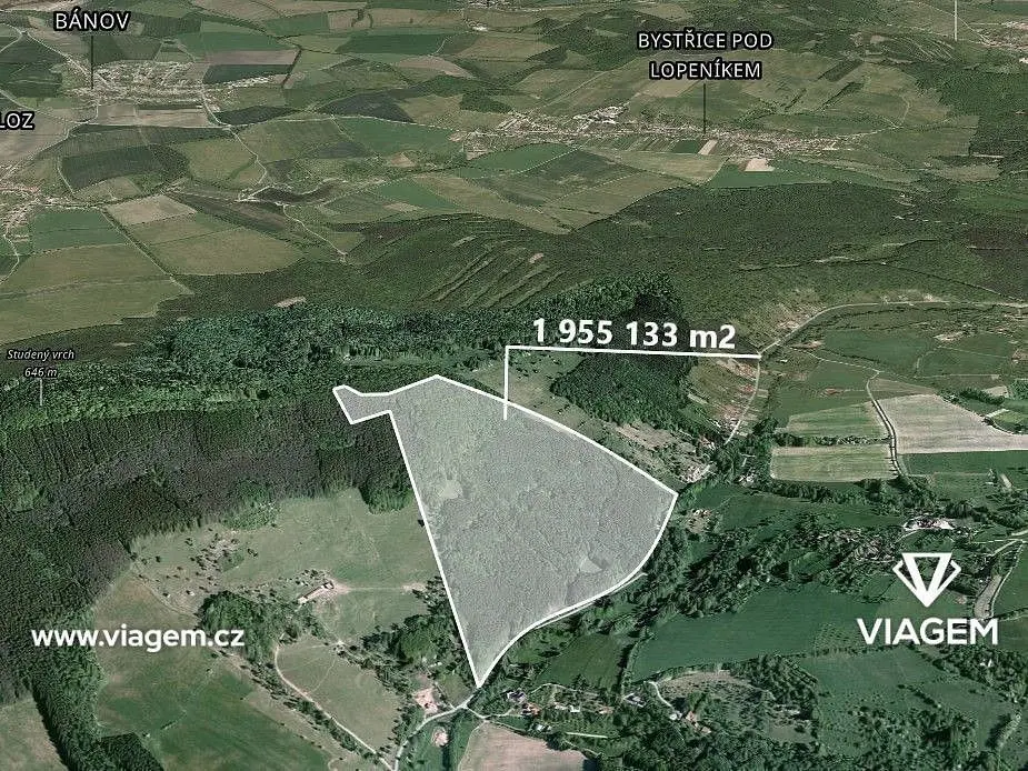 Prodej pozemku 76973 m², Bánov