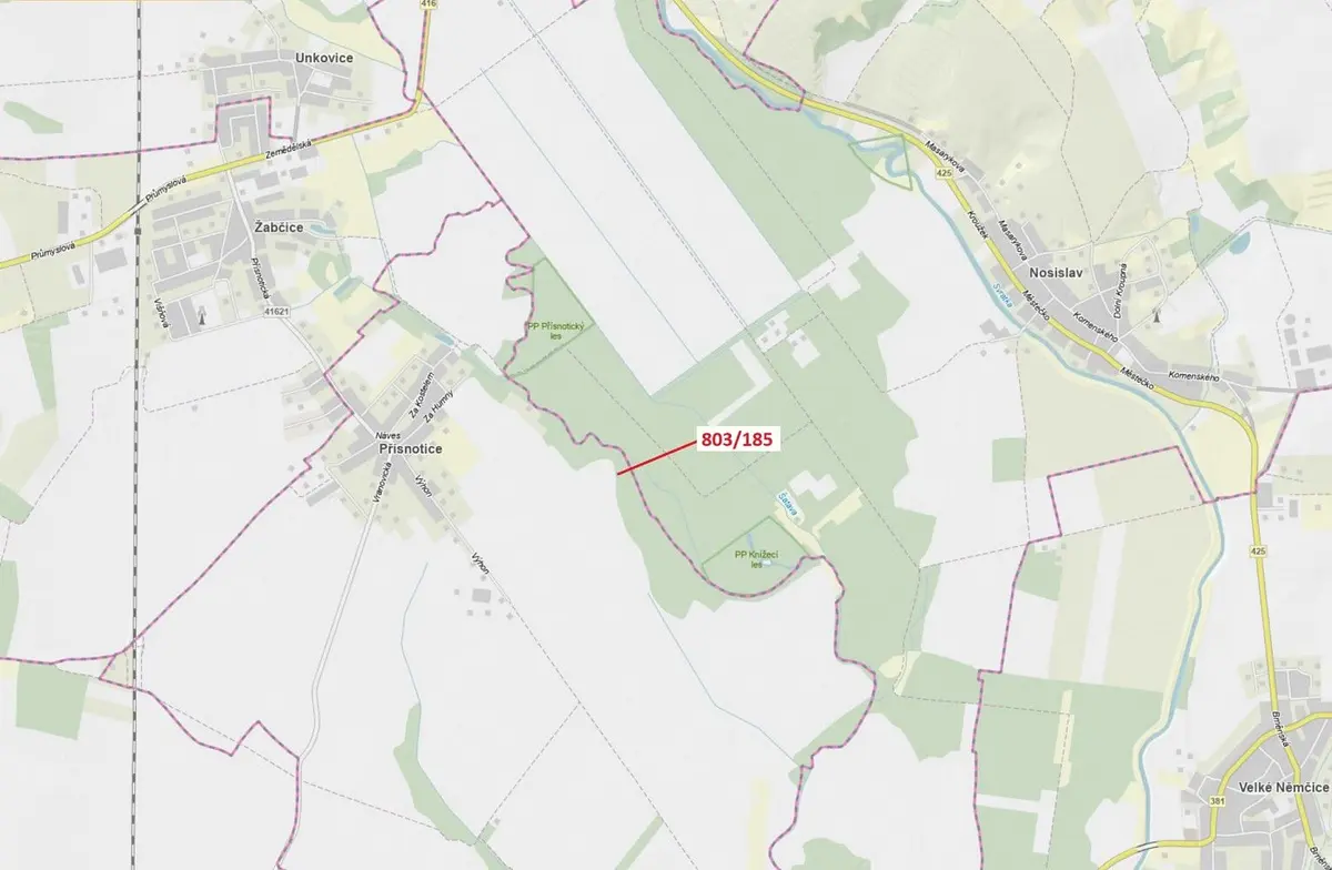 Prodej pozemku 31 m², Přísnotice