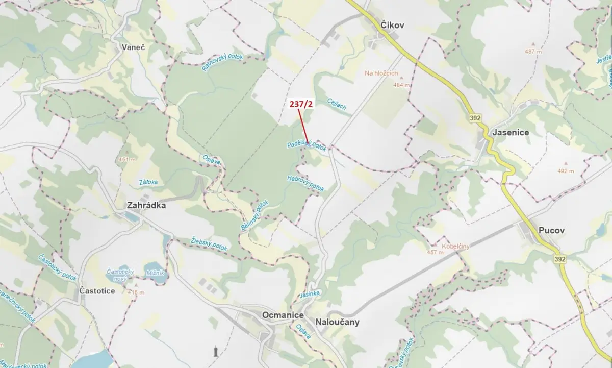 Prodej pozemku 510 m², Čikov