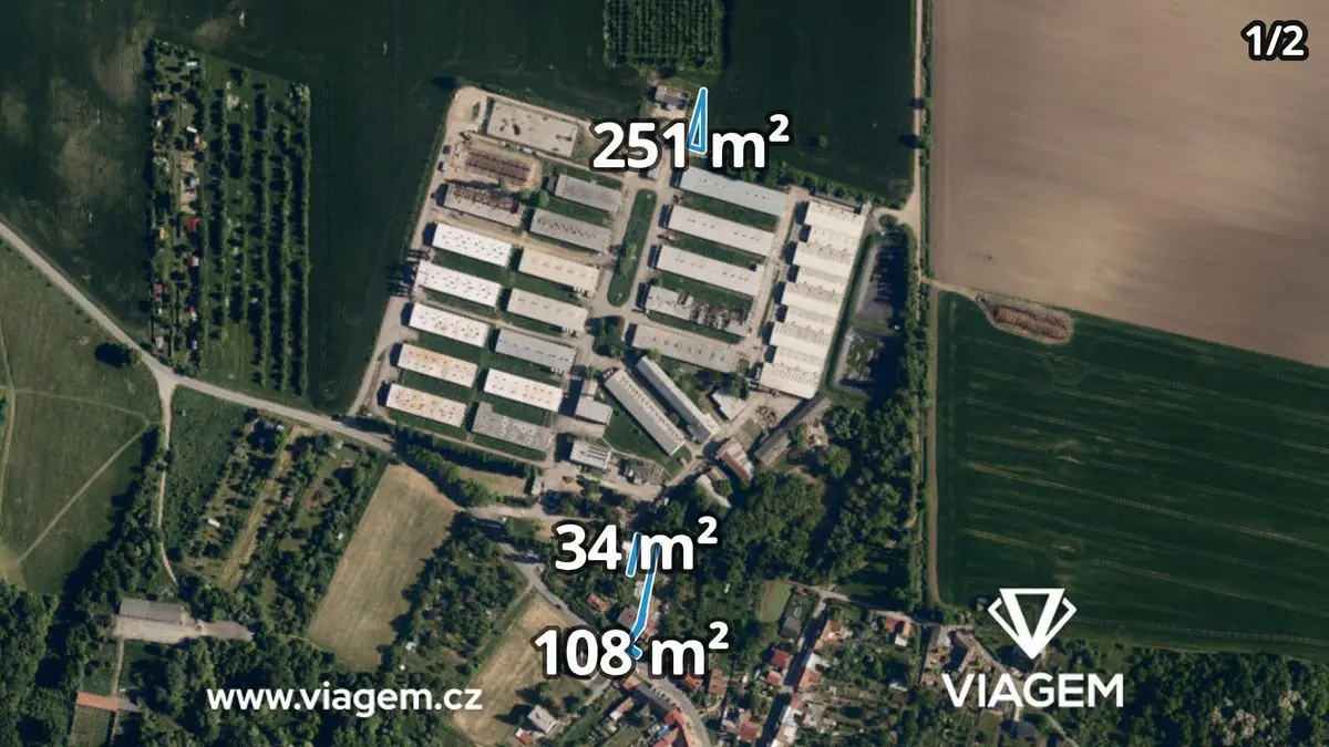 Prodej pozemku 395 m², Těšnovice · Kroměříž