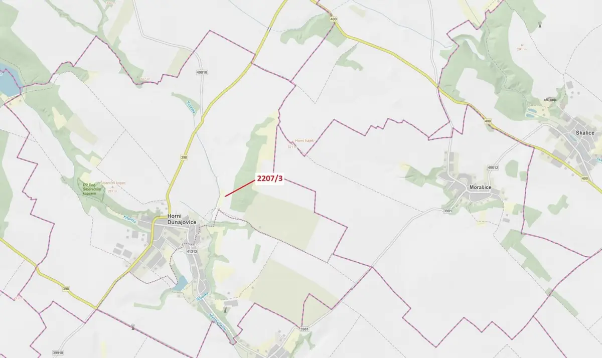 Prodej pozemku 28 m², Horní Dunajovice