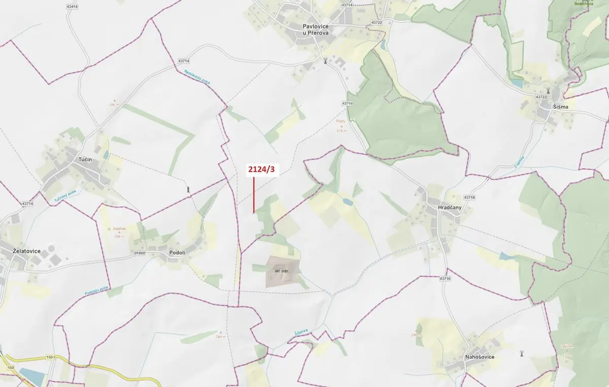Prodej pozemku 140 m², Pavlovice u Přerova