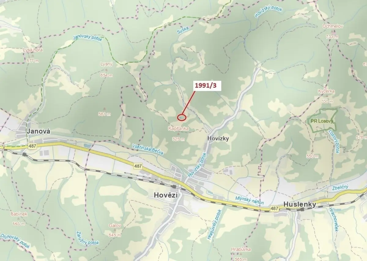 Prodej pozemku 115 m², Hovězí
