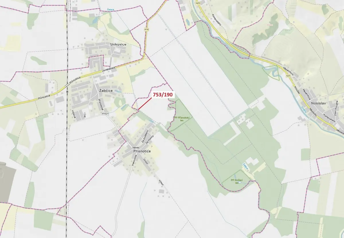 Prodej pozemku 3 m², Přísnotice