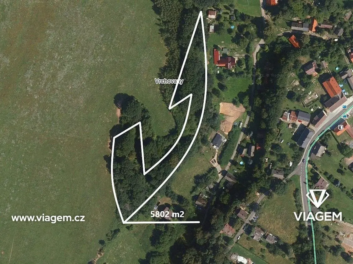 Prodej pozemku 2042 m², Vrchovany