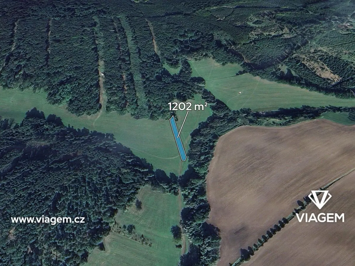 Prodej pozemku 1202 m², Roštění