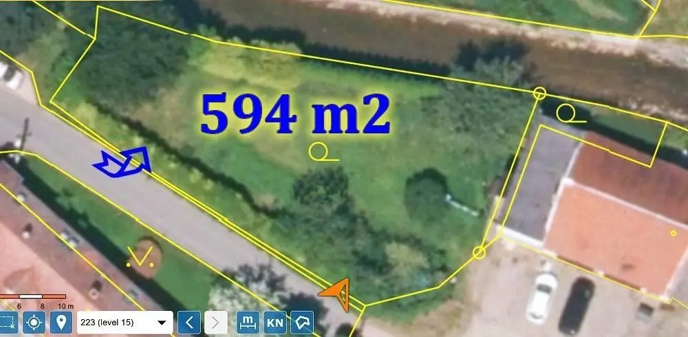 Prodej pozemku 594 m², Na koupaliště · Benice