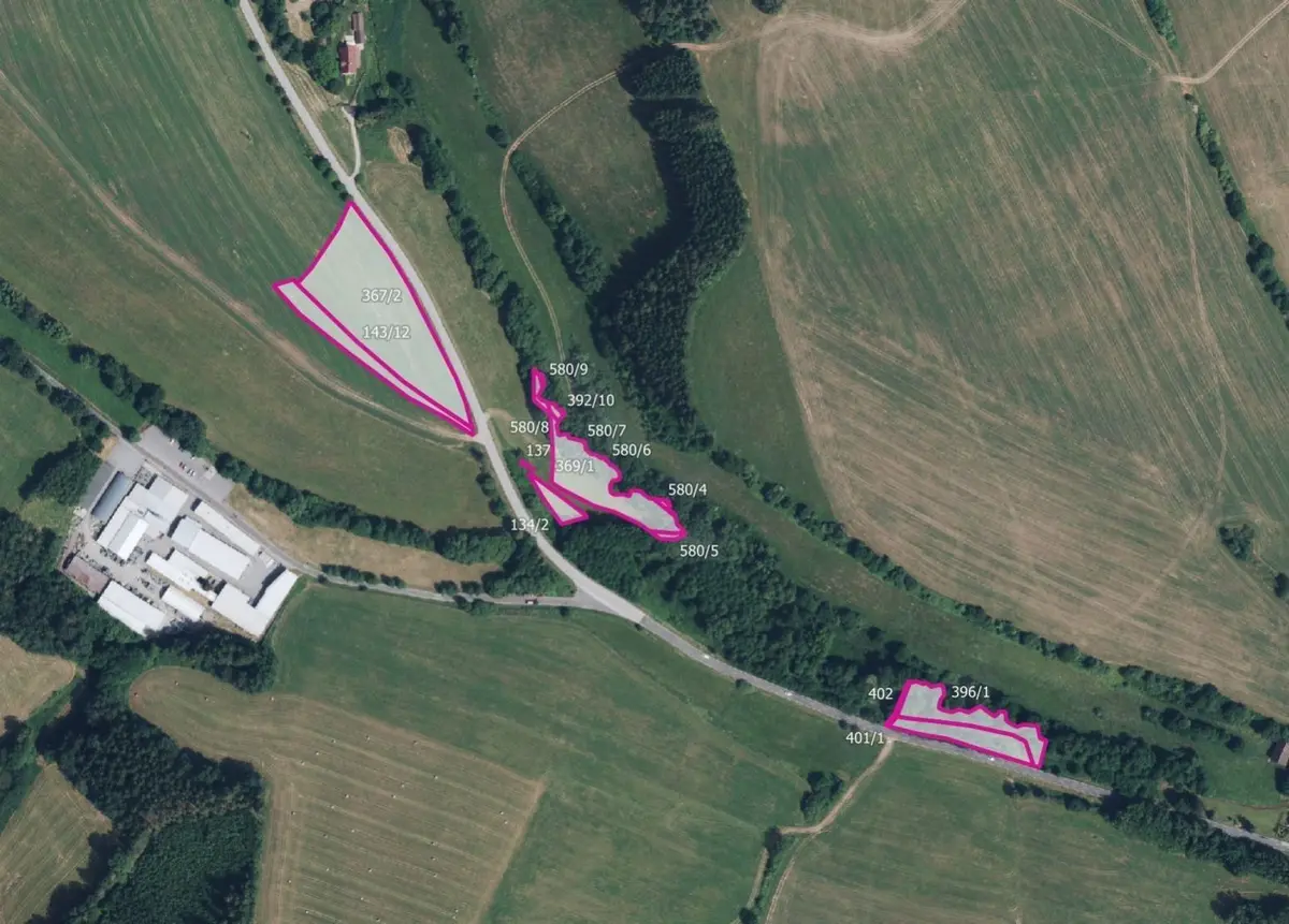 Prodej pozemku 15624 m², Bělá u Pecky · Pecka