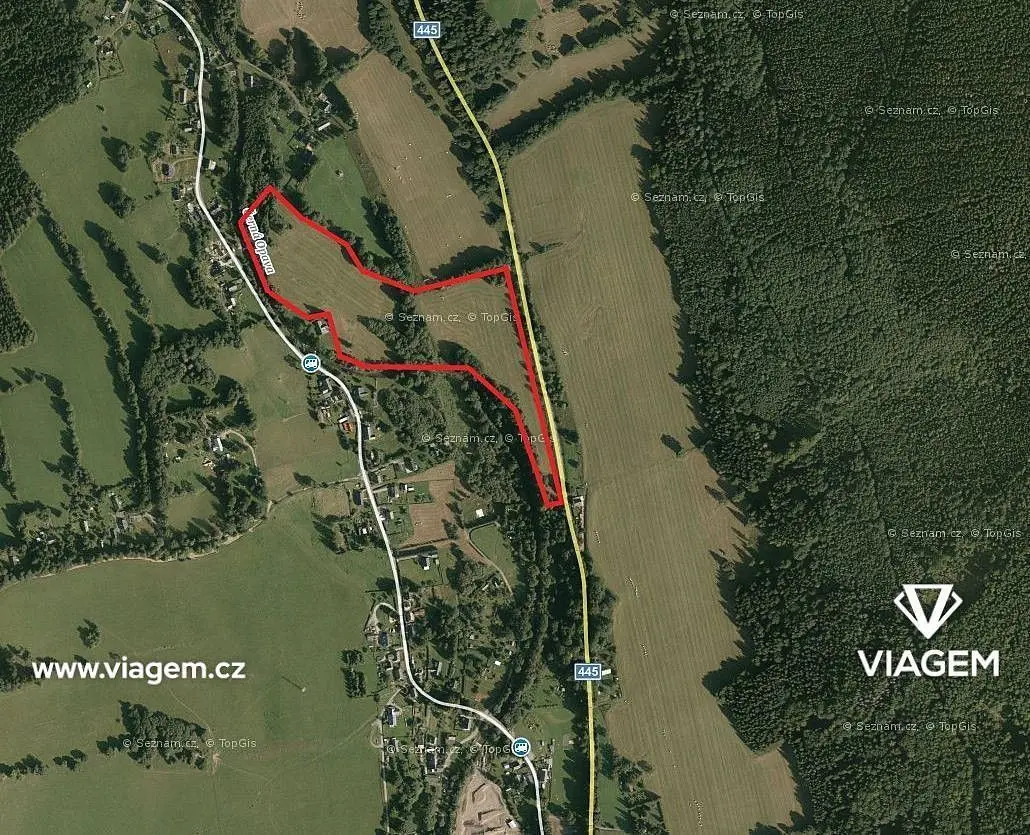 Prodej pozemku 4026 m², Mnichov pod Pradědem · Vrbno pod Pradědem
