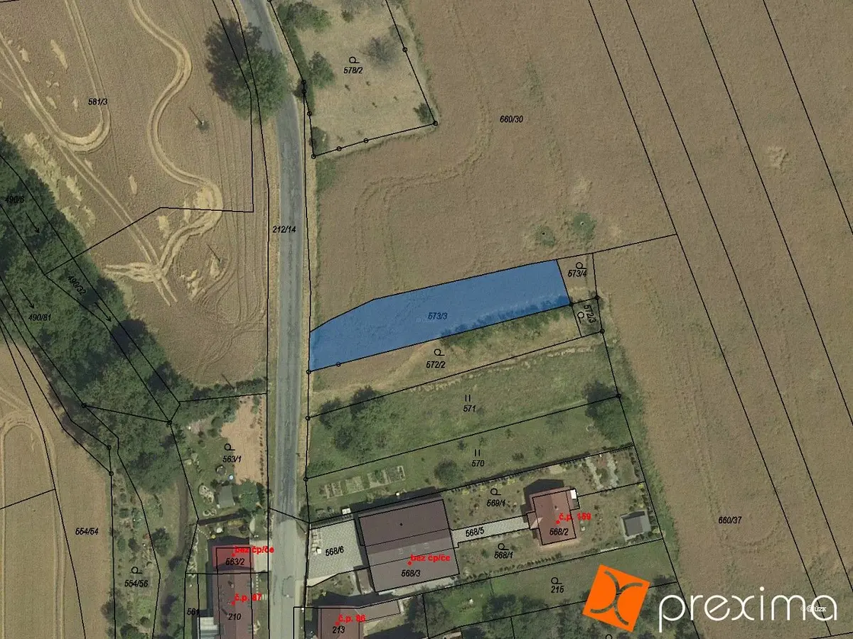 Prodej pozemku 279 m², Lhota Rapotina