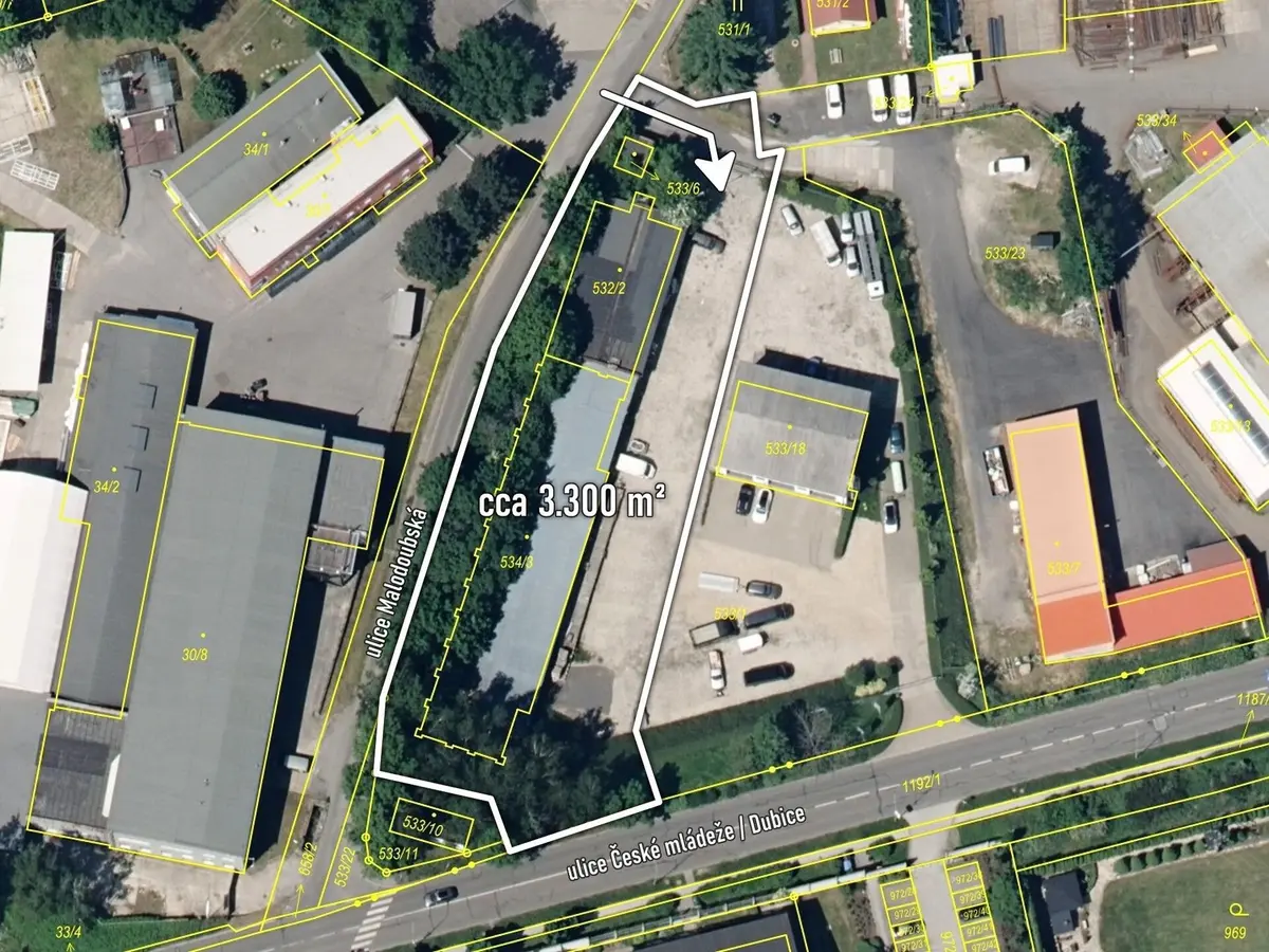 Prodej komerčního prostoru 3300 m², Malodoubská · Doubí · Liberec