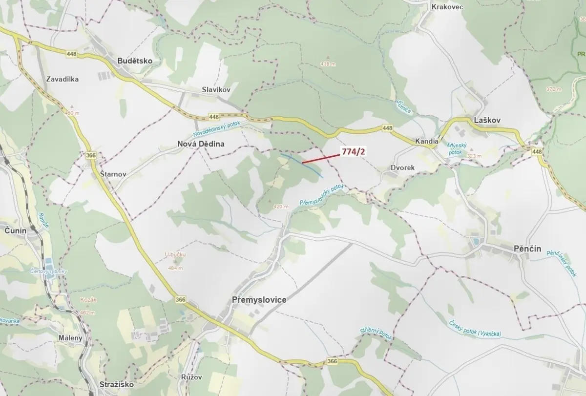 Prodej pozemku 7901 m², Přemyslovice