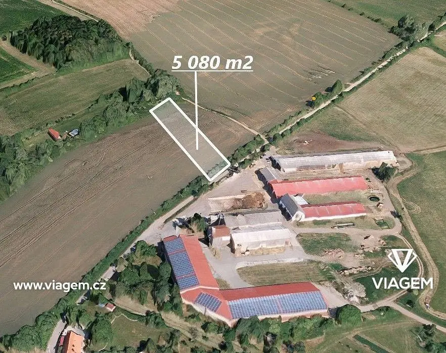 Prodej pozemku 2540 m², Soběchleby