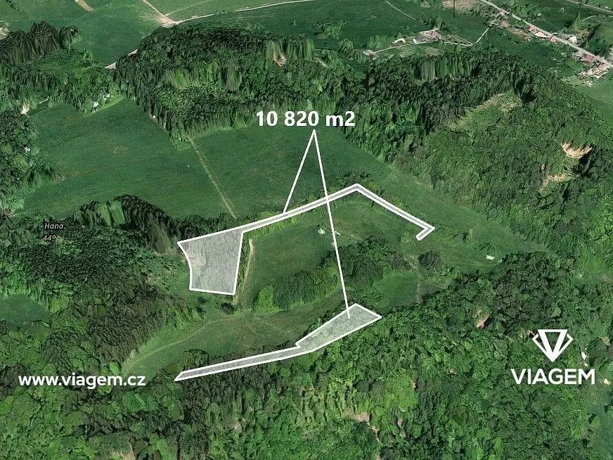 Prodej pozemku 5410 m², Veselé