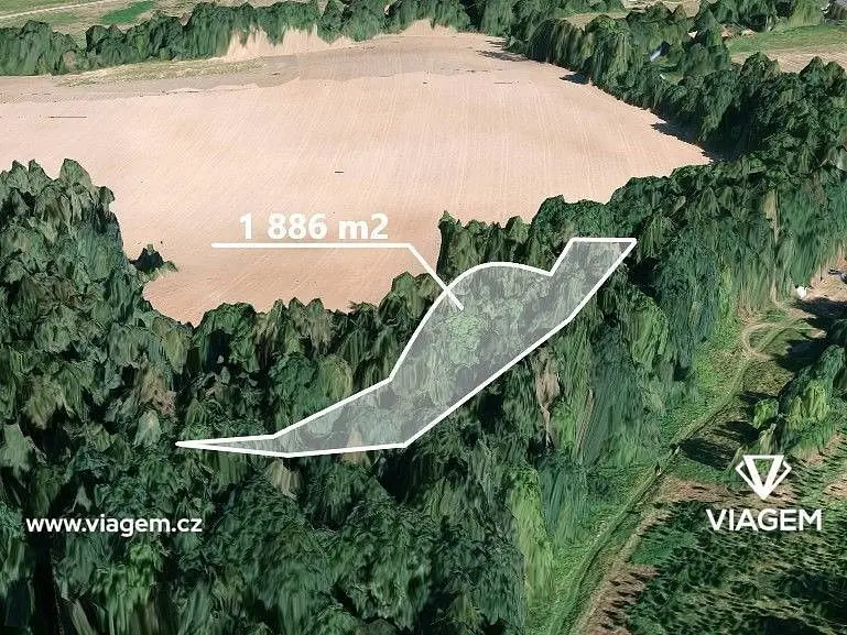 Prodej pozemku 1886 m², Jablonná nad Vltavou · Neveklov