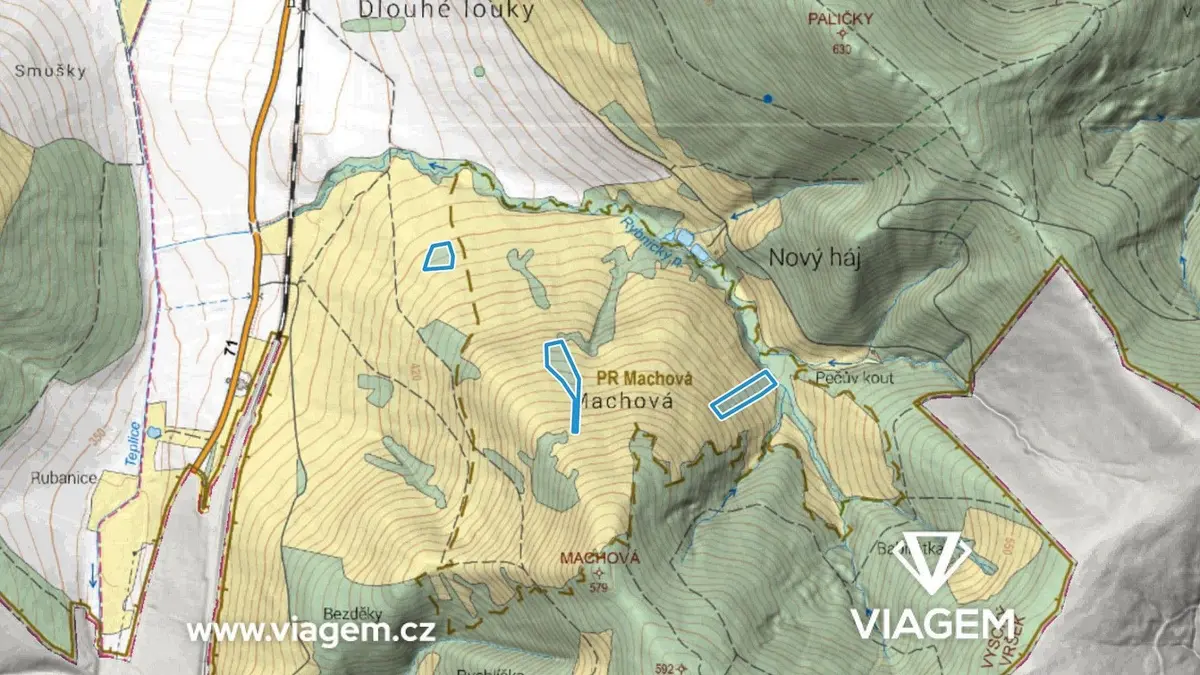 Prodej pozemku 4837 m², Javorník nad Veličkou · Javorník