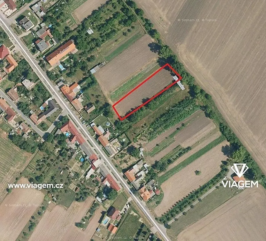 Prodej pozemku 1310 m², Břežany u Znojma · Břežany