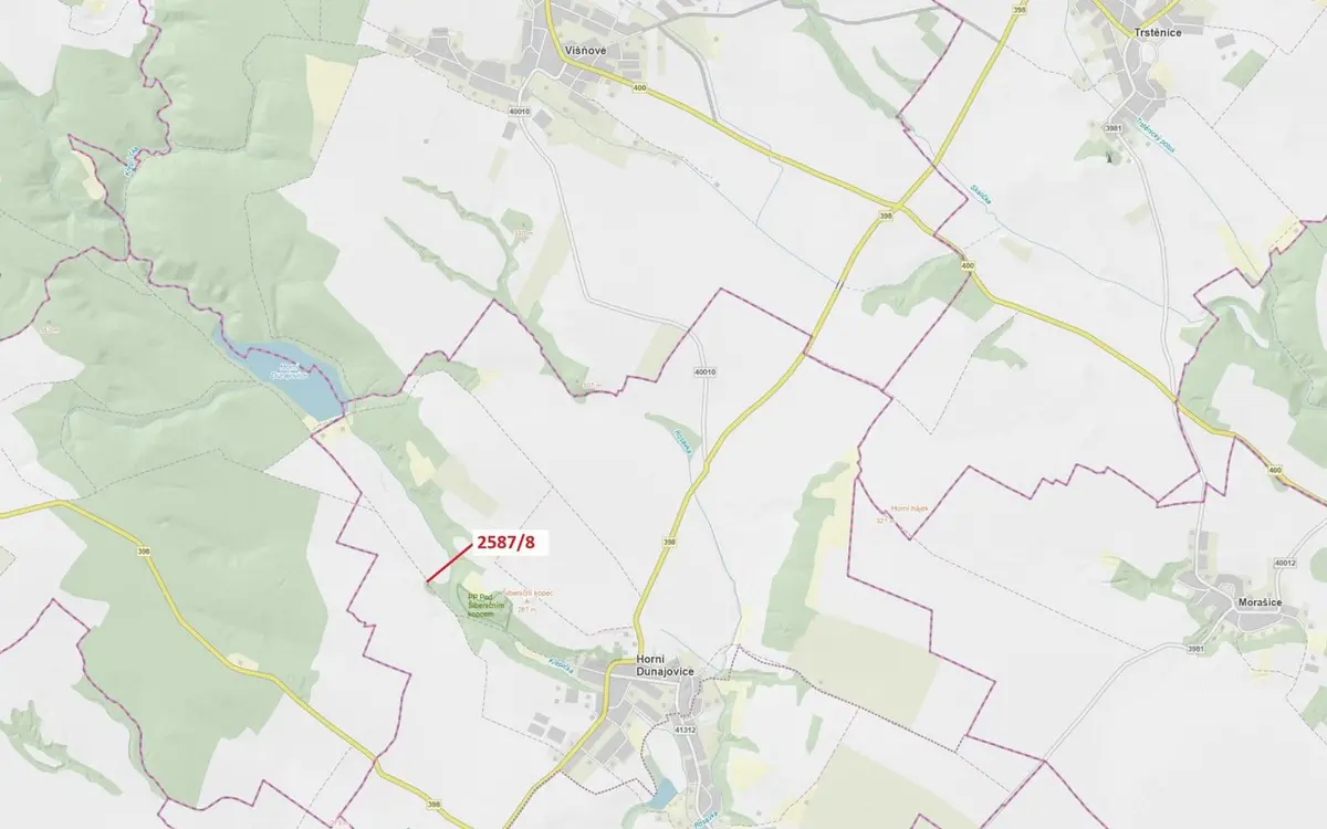 Prodej pozemku 110 m², Horní Dunajovice