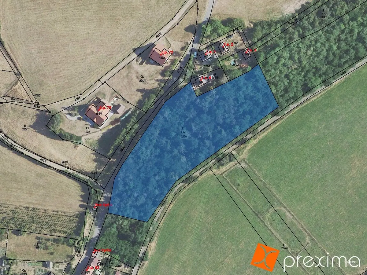 Prodej pozemku 1101 m², Pustověty