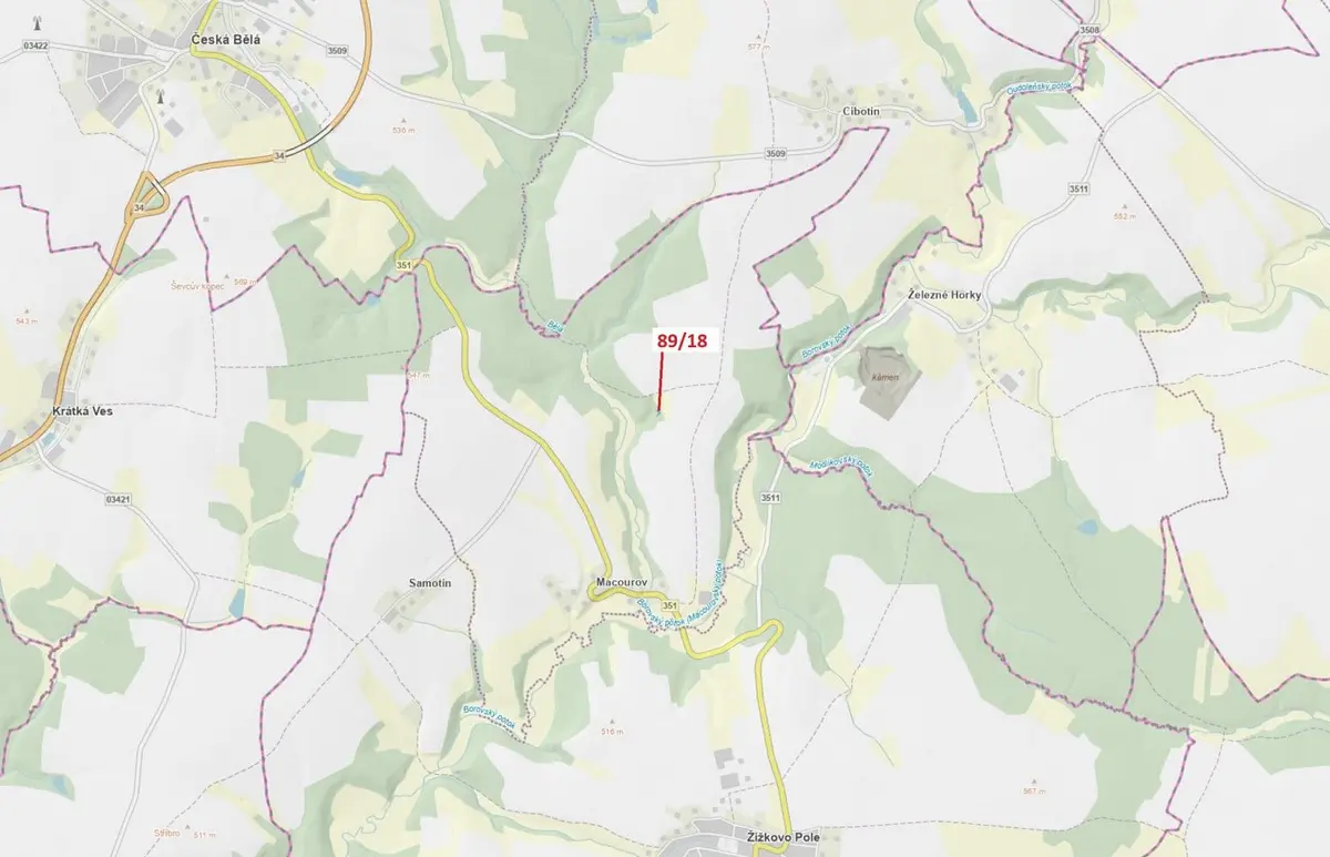 Prodej pozemku 212 m², Macourov · Žižkovo Pole