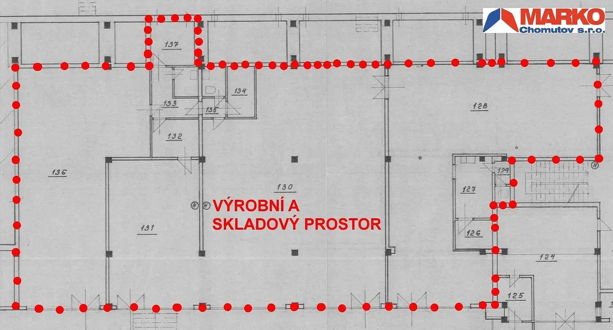 Pronájem komerčního prostoru 511 m², Školní pěšina · Chomutov I · Chomutov